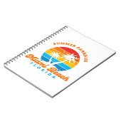 Sommerparadies Miami Beach Florida-Sunset-Palms Notizblock (Linke Seite)