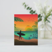 Sommerparadies Postkarte (Stehend Vorderseite)