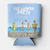 Sommerparty am Strand Dosenkühler (Vorderseite)