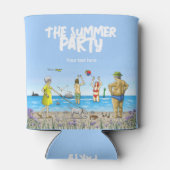 Sommerparty am Strand Dosenkühler (Rückseite)