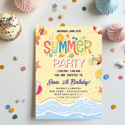Sommerparty Einladung