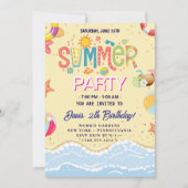 Sommerparty Einladung (Vorderseite)