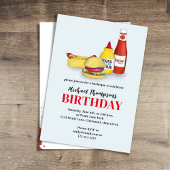 Sommerparty - GRILLEN der BIrthday Party Einladung