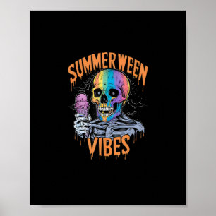 Sommerparty-Kostüm Lustiges Summerween Poster