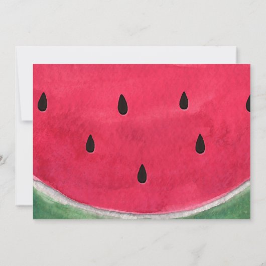 Sommerparty mit Watermelon Einladung (Rückseite)