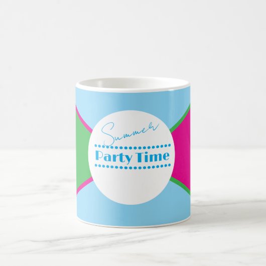 Sommerparty-Time-Mug Kaffeetasse (Mittel)