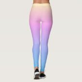 Sommerpastelfarbe perfekt glänzen leggings (Rückseite)