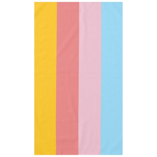 Sommerpastellfarbenprogramm Tischdecke (Vorderseite)