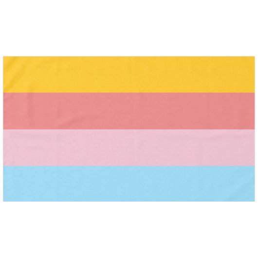 Sommerpastellfarbenprogramm Tischdecke (Vorderseite (Horizontal))