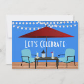 Sommerpatio-Party Einladung (Vorderseite)