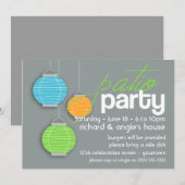 Sommerpatio-Party Einladungen (Vorne/Hinten)