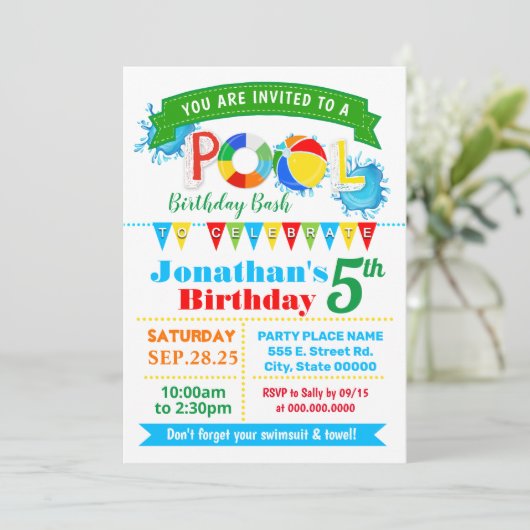 Sommerpause Einladung (Stehend Vorderseite)