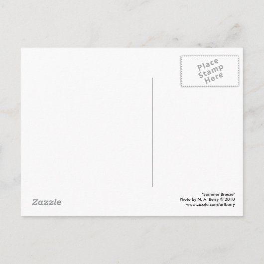 Sommerpause Postkarte (Rückseite)