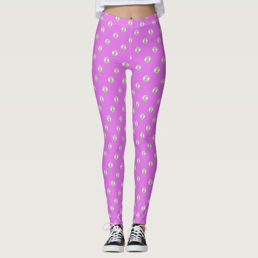 Sommerperlen auf lila leggings (Vorderseite)