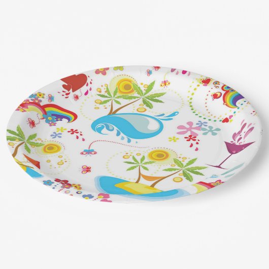 Sommerpest Pappteller (Schrägansicht)