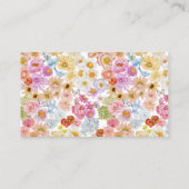 Sommerpfirsichblütendusche Windelwanne Begleitkarte (Rückseite)