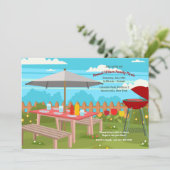 Sommerpikanteneinladung Einladung (Stehend Vorderseite)