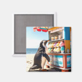 Sommerpinguin bei Eisdiele Magnet (Vorderseite/Rückseite)