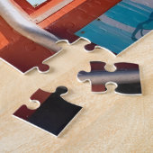 Sommerpinguin bei Eisdiele Puzzle (Seite)