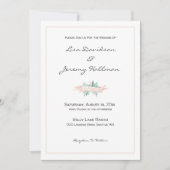 Sommerpink-Hochzeitseinladung Einladung (Vorderseite)