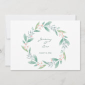 Sommerpink-Hochzeitseinladung Einladung (Rückseite)