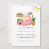 Sommerpool-Party Einladung (Vorderseite)