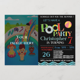 SOMMERPOOL-PARTY EINLADUNG | POOL BIRTHDAY PARTY
