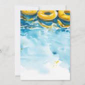 Sommerpool Party Geburtstagseinladung Einladung (Rückseite)