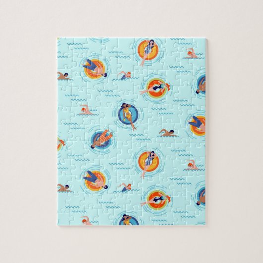 Sommerpool Party Spaß in der Sonne Puzzle (Vertikal)