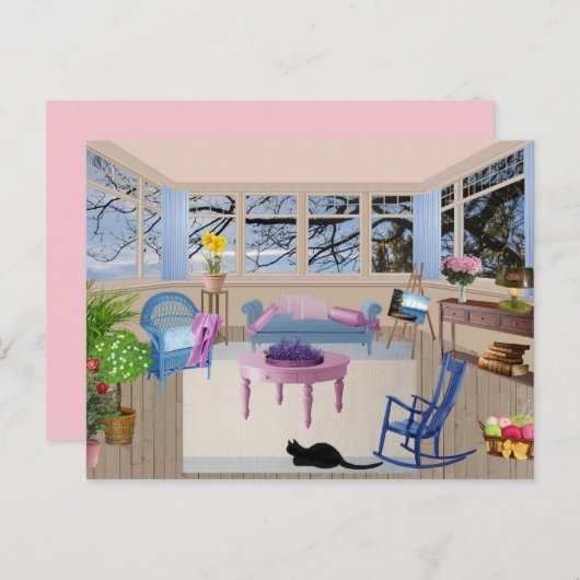 Sommerpostkarte der Hütte Postkarte (Vorne/Hinten)