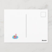 Sommerpostkarte mit Katze Postkarte (Rückseite)