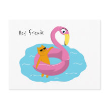 Sommerpostkarte mit Katze