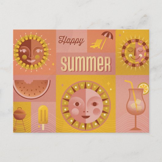 Sommerpostkarte Postkarte (Vorderseite)