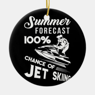 Sommerprognose 100 % Chance Jet-Ski Keramik Ornament