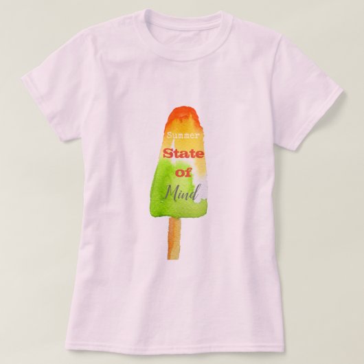 Sommerquotenpopsikel Limone Sorbet niedliche Nahru T-Shirt (Design vorne)