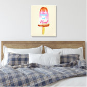 Sommerquotenpopsikel sorbet niedliche Nahrungskuns Leinwanddruck (Insitu (Schlafzimmer))