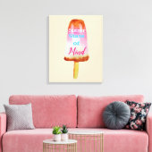 Sommerquotenpopsikel sorbet niedliche Nahrungskuns Leinwanddruck (Insitu (Wohnzimmer))