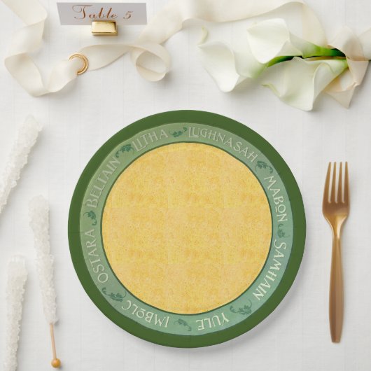 Sommerrad des Jahres Pappteller (Hochzeit)