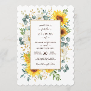 SOMMERRADIANCE Sonnenblumengarten Hochzeit Einladung