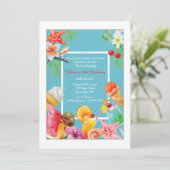 Sommerrahmeneinladung Einladung (Stehend Vorderseite)