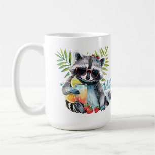 Sommerrakoon in Sonnenbrille Beach Chillout Kaffeetasse