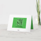 Sommerrasen [Benutzerfreundliche Grußkarte] Karte (Rückseite)