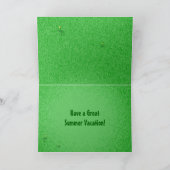 Sommerrasen [Benutzerfreundliche Grußkarte] Karte (Innenseite)