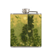 Sommerrasen, Wollmalereien, Landschaftsgrün Flachmann (Rückseite)