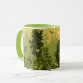 Sommerrasen, Wollmalereien, Landschaftsgrün Tasse (Vorderseite Links)