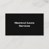 Sommerrasendienstleistungen Visitenkarte (Rückseite)