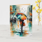 Sommerregen in der Stadt 2 Karte (Gelbe Blume)