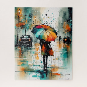 Sommerregen in der Stadt 2 Puzzle