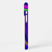 Sommerregenbogen, Abstrakte 3D Regenbogenkunst iPhone Hülle (Linke Seite)