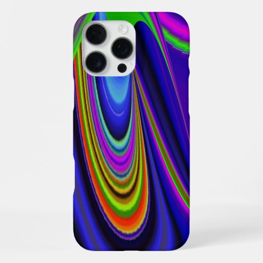 Sommerregenbogen, Abstrakte 3D Regenbogenkunst iPhone Hülle (Rückseite)